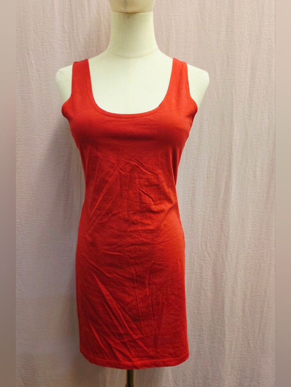 NEW Wild Fable Sleeveless Scoop Neck Tank Bodycon Mini Dress- RED, SMALL